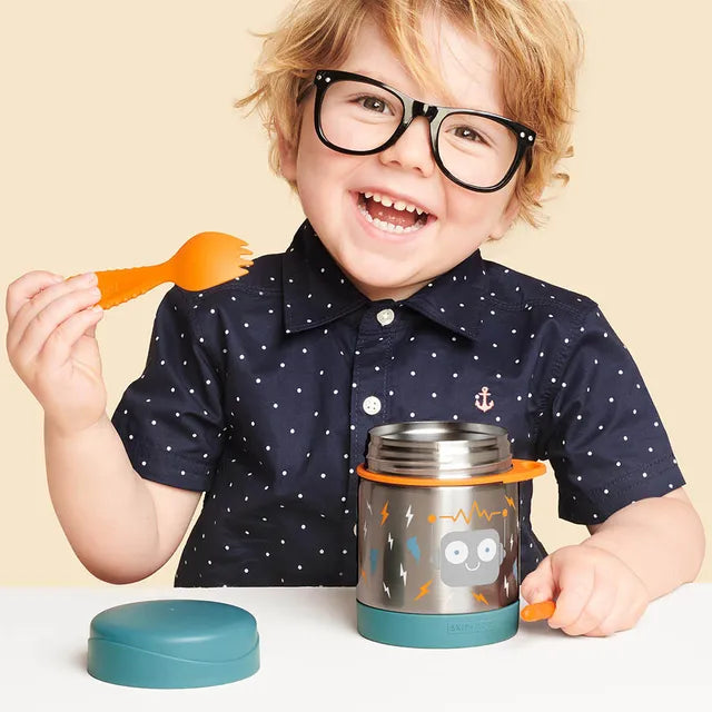 Skip Hop Spark Style Food Jar - Robot - Laadlee