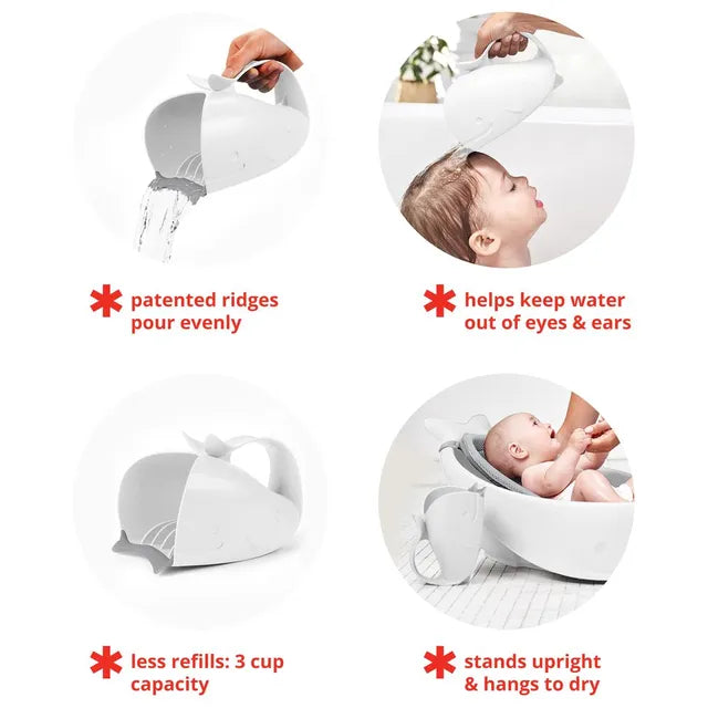 Skip Hop Moby Waterfall Rinser - White - Laadlee