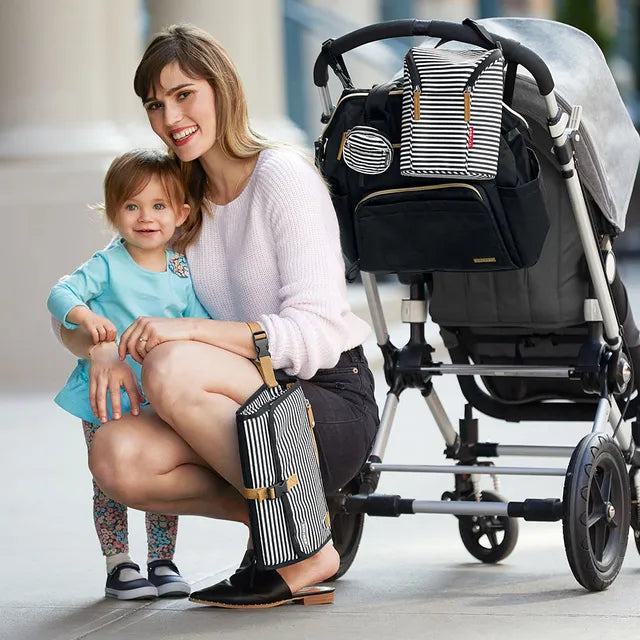 Skip Hop Pronto Changing Station - Black/White Stripes - Laadlee