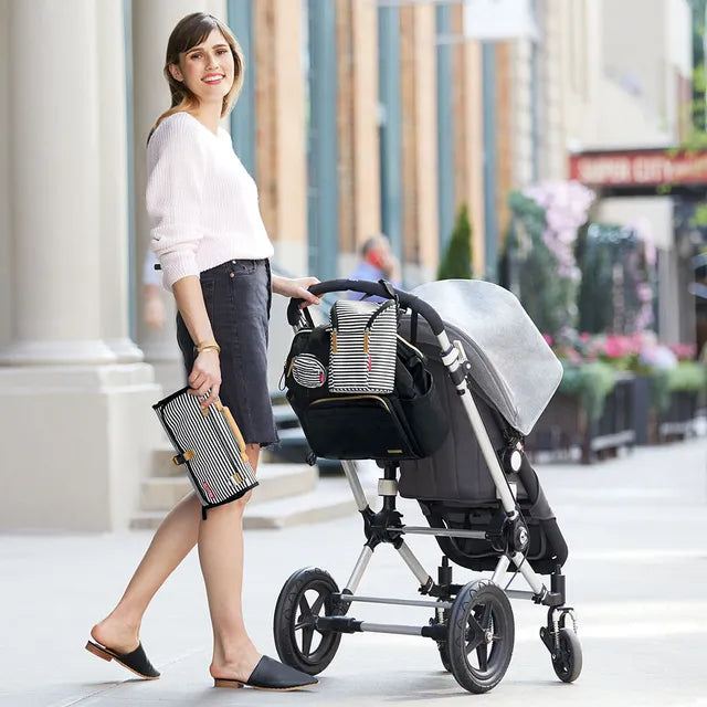 Skip Hop Pronto Changing Station - Black/White Stripes - Laadlee