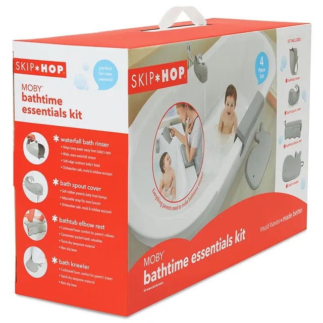 Skip Hop Moby Bathtime Essentials - Grey - Laadlee