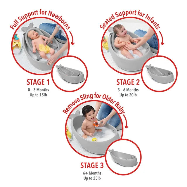 Skip Hop Moby Smart Sling 3 - Stage Tub - Grey - Laadlee