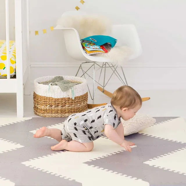 Skip Hop Playspot Geo Floor Tiles - Grey & Cream - Laadlee