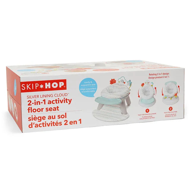 Skip Hop Silver Lining Cloud 2- in-1 Activity Floor Seat - Laadlee
