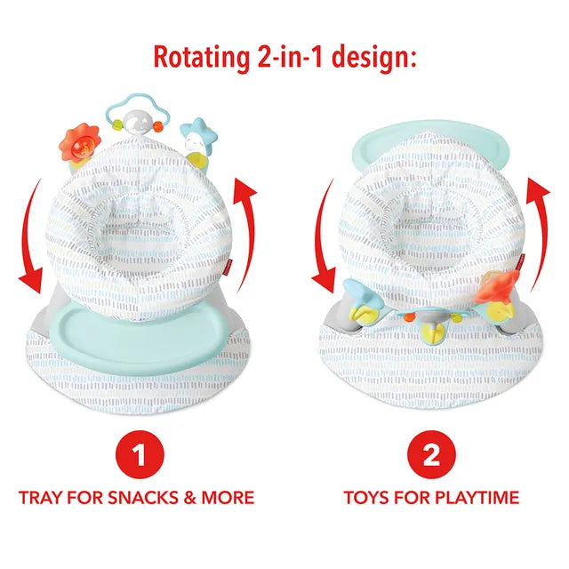 Skip Hop Silver Lining Cloud 2- in-1 Activity Floor Seat - Laadlee