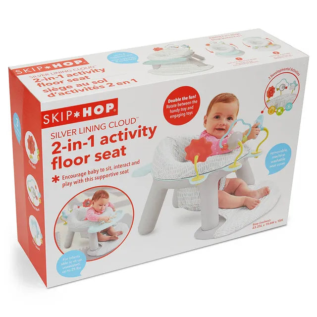 Skip Hop Silver Lining Cloud 2- in-1 Activity Floor Seat - Laadlee