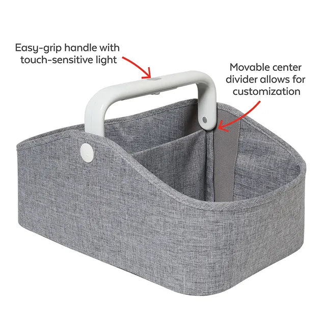 Skip Hop Light Up Diaper Caddy - Grey - Laadlee