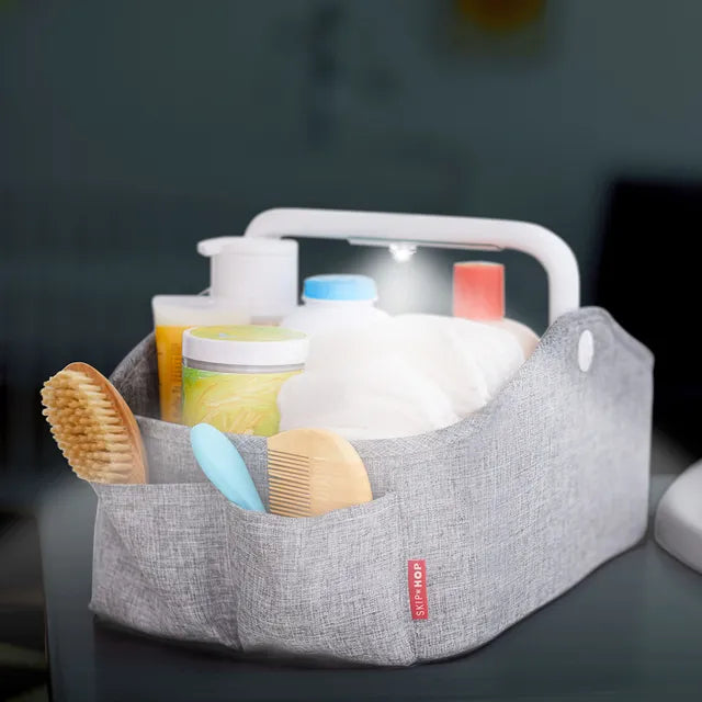 Skip Hop Light Up Diaper Caddy - Grey - Laadlee