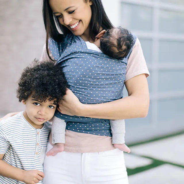 ErgoBaby Aura Baby Wrap - Coral Dots - Laadlee