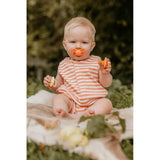 BIBS Colour 2 Pack Latex S2 - Papaya / Violet Sky - Laadlee