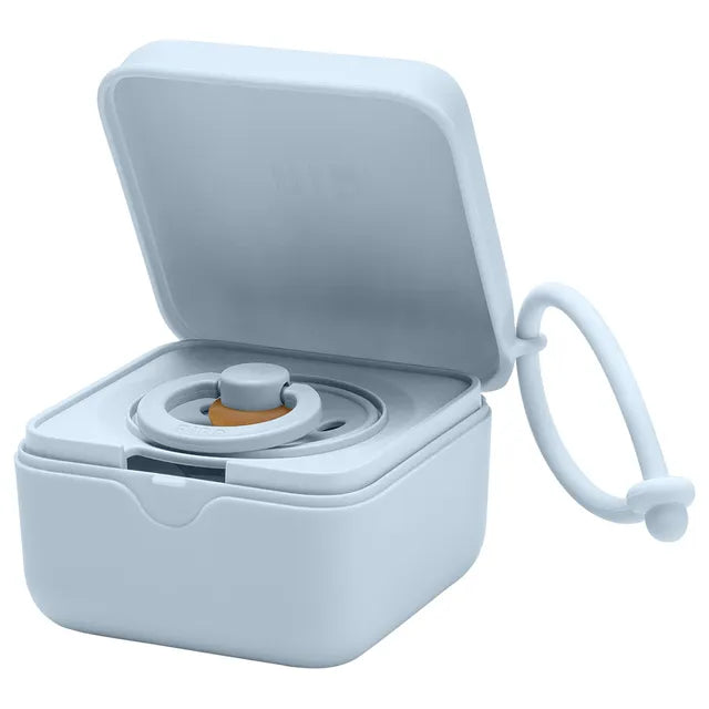BIBS Pacifier Box - Baby Blue - Laadlee
