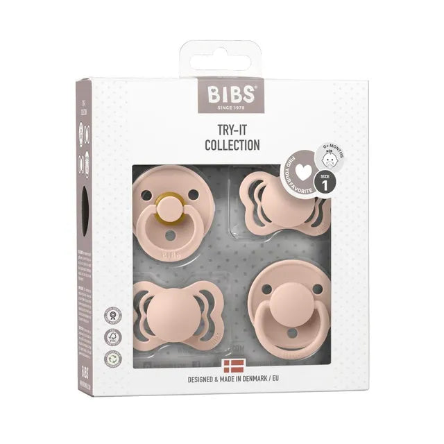 BIBS Try-It Box S1 - Blush - Laadlee