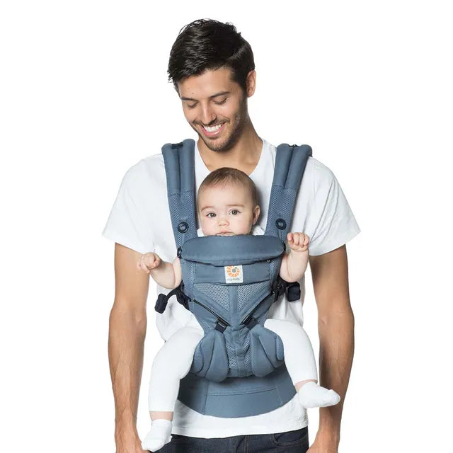 Ergobaby Omni 360 Cool Air Mesh Baby Carrier - Midnight Blue - Laadlee