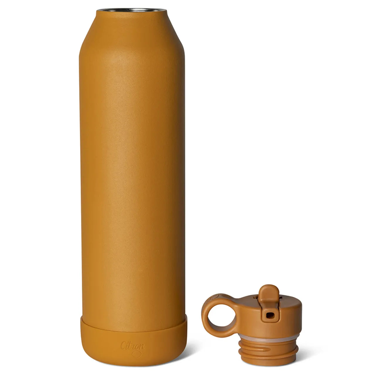 Citron Stainless Steel Water Bottle 350ml - Caramel - Laadlee