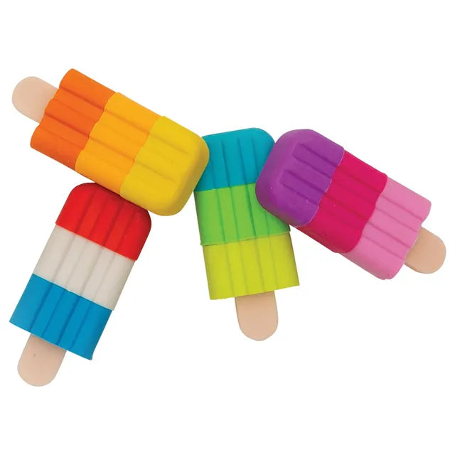 OOLY Icy Pops Scented Puzzle Erasers - Set of 4 - Laadlee