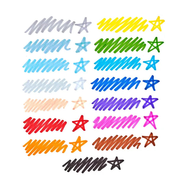 OOLY Rainbow Sparkle Glitter Markers - Set of 15 - Laadlee