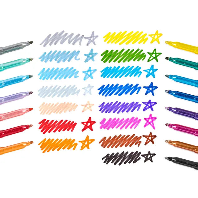 OOLY Rainbow Sparkle Glitter Markers - Set of 15 - Laadlee