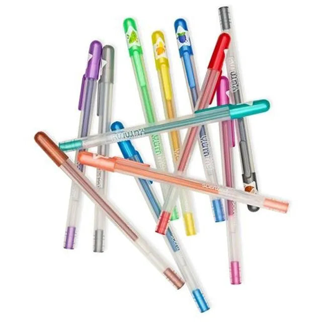 OOLY Yummy Yummy Scented Glitter Gel Pens 2.0 - Set of 12 - Laadlee