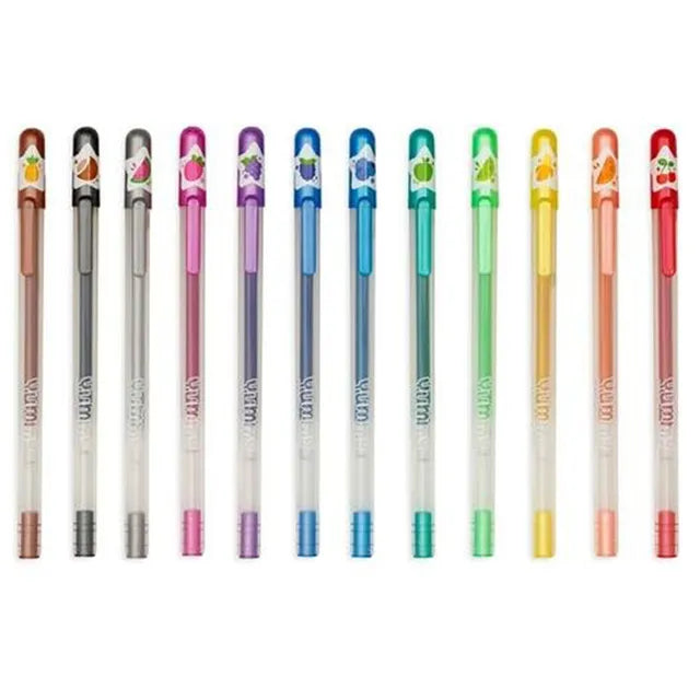 OOLY Yummy Yummy Scented Glitter Gel Pens 2.0 - Set of 12 - Laadlee