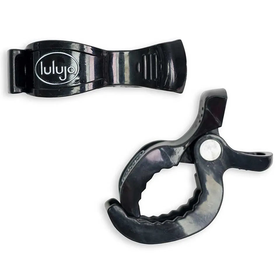 Lulujo Stroller Clips 2-pack - Black - Laadlee