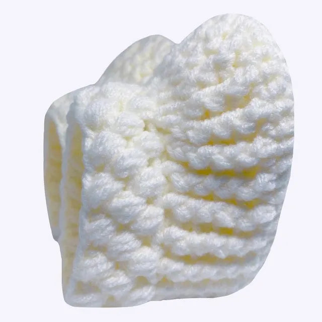 Pikkaboo Cuddles & Snuggles Crochet Baby Booties - White - Laadlee