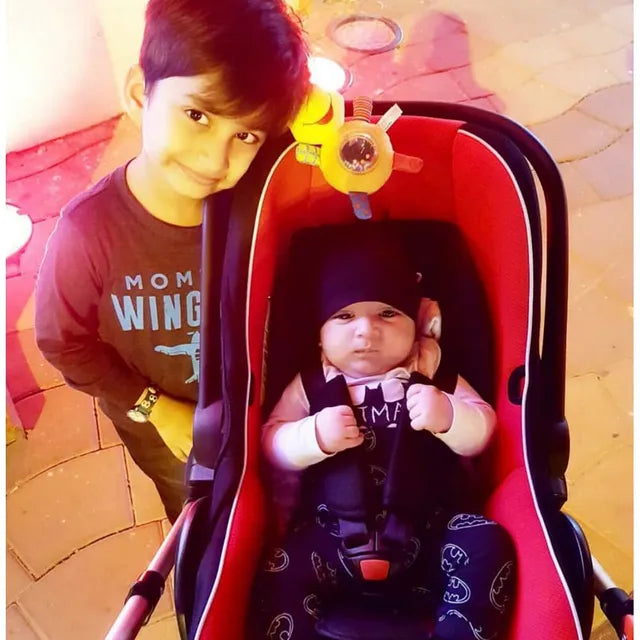 Pikkaboo Infant Car Seat - Red - Laadlee