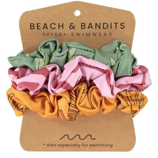 Beach & Bandits Coral Floral Scrunchie - Laadlee