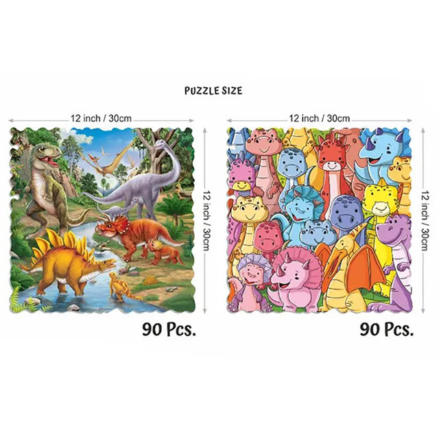Unikplay Go Crazy Jigsaw Puzzle 2 Trays - Dino - Laadlee