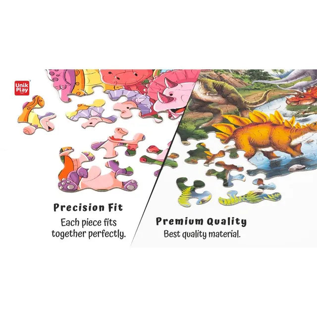 Unikplay Go Crazy Jigsaw Puzzle 2 Trays - Dino - Laadlee