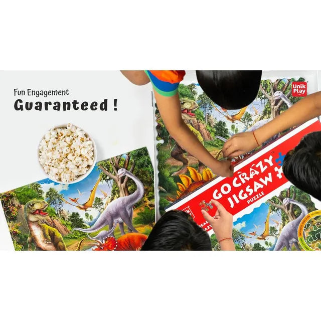 Unikplay Go Crazy Jigsaw Puzzle 2 Trays - Dino - Laadlee