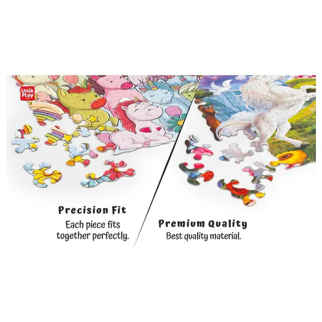 Unikplay Go Crazy Jigsaw Puzzle 2 Trays - Unicorn - Laadlee