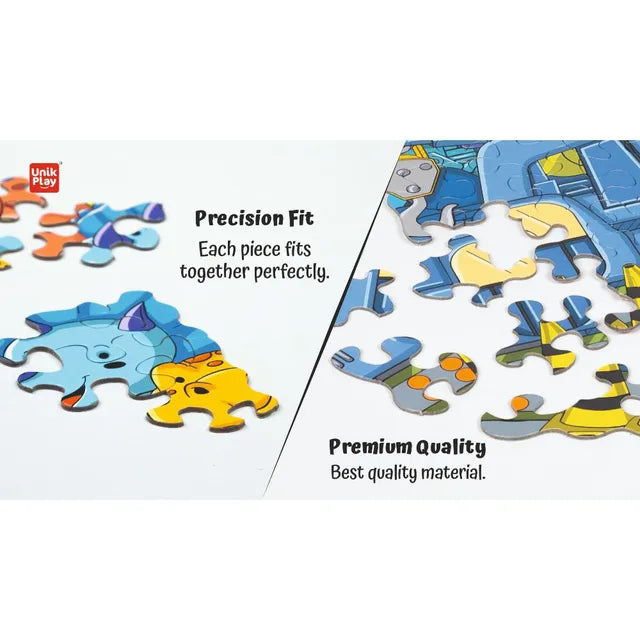 Unikplay Go Crazy Jigsaw Puzzle 2 Trays - Construction - Laadlee