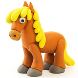Hey Clay - DIY Horse Plastic Modelling Air Dry Clay Kit - 3pcs - Laadlee