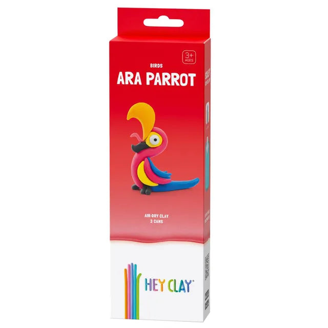 Hey Clay - DIY Ara Parrot Plastic Modelling Air-Dry Clay - 3pcs - Laadlee