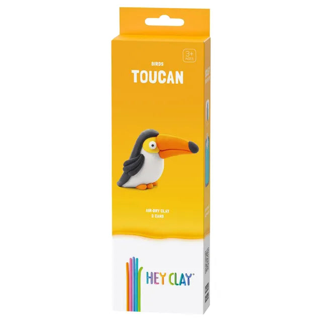 Hey Clay - DIY Toucan Plastic Modelling Air-Dry Clay - 3pcs - Laadlee