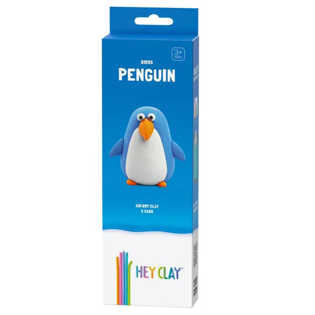 Hey Clay - DIY Penguin Plastic Modelling Air-Dry Clay - 3pcs - Laadlee