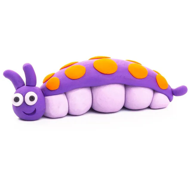 Hey Clay - DIY Caterpillar Plastic Modelling Air-Dry Clay - 3pcs - Laadlee