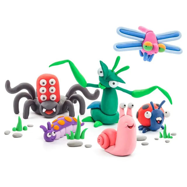 Hey Clay - DIY Spider Plastic Modelling Air-Dry Clay - 3pcs - Laadlee