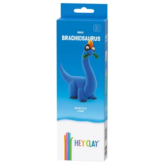 Hey Clay - DIY Brachiosaurus Plastic Modelling Air-Dry Clay - 3pcs - Laadlee
