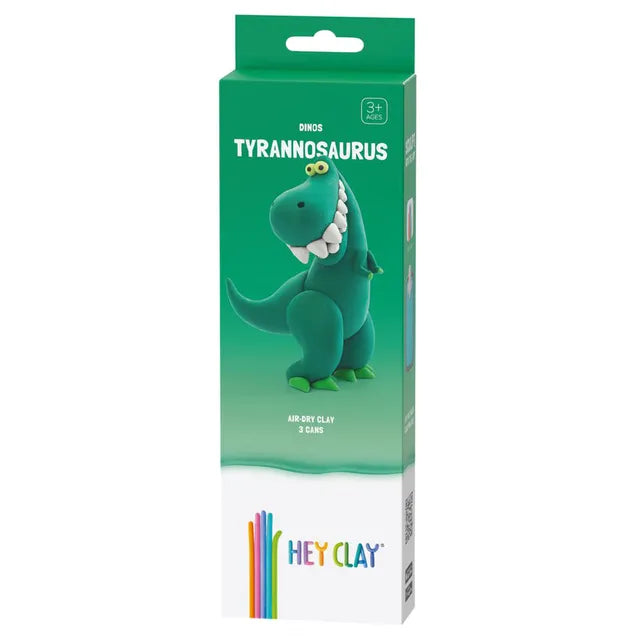 Hey Clay - DIY Tyrannosaurus Plastic Modelling Air-Dry Clay - 3pcs - Laadlee