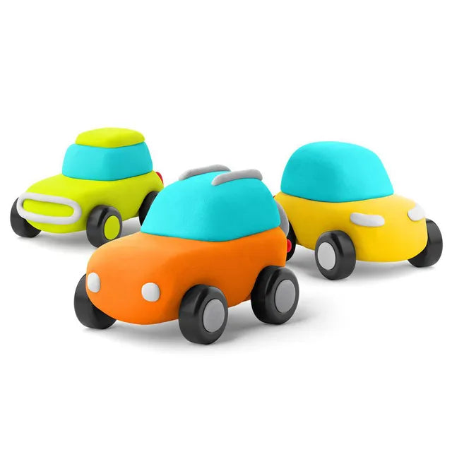 Hey Clay - Eco Cars Air-Dry Clay - 6pcs - Laadlee