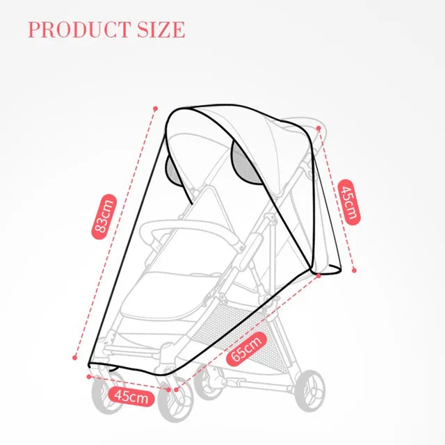 Pikkaboo - Stroller Universal Rain Cover - Laadlee