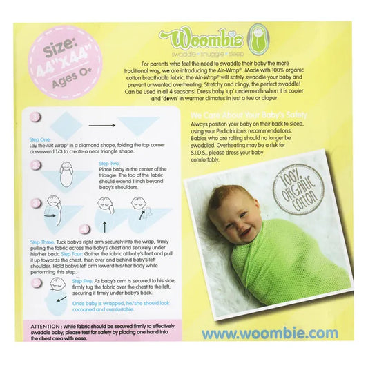 Woombie Old Fashioned Air Wrap - Light Blue, Medium Blue, Cool Blue - Laadlee
