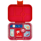 Yumbox Original 6 Compartment Rocket Lunch Box - Road Red - Laadlee