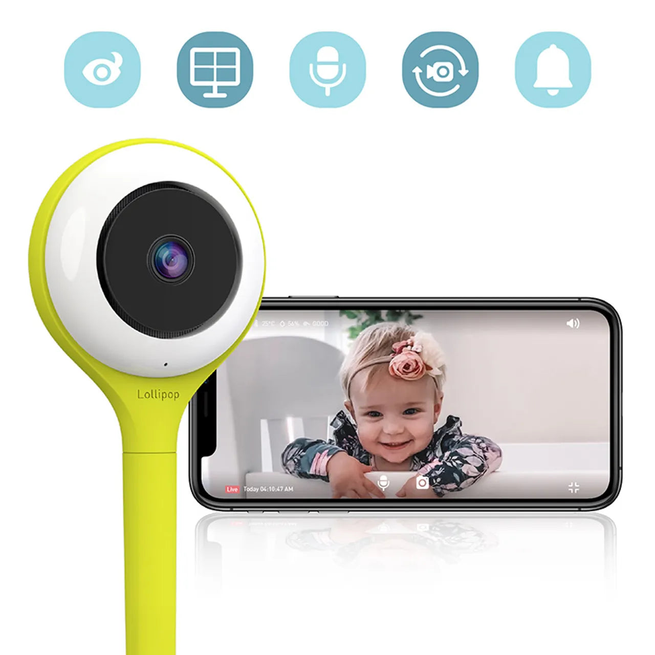 Lollipop Baby Monitor - Pistachio - Laadlee