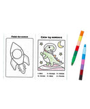 OOLY Mini Traveler Coloring & Activity Kit - Dinosaurs in Space - Laadlee