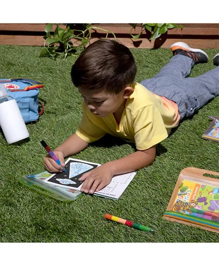 OOLY Mini Traveler Coloring & Activity Kit - Dinosaurs in Space - Laadlee