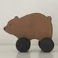 SABO Concept - Wooden Toy Rolling Bear - Brown - Laadlee