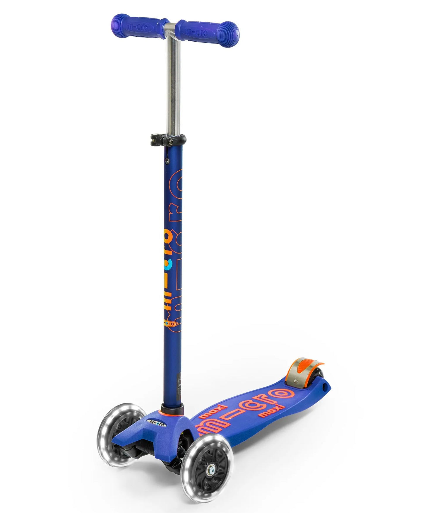 Micro Maxi Deluxe Scooter with LED - Blue - Laadlee