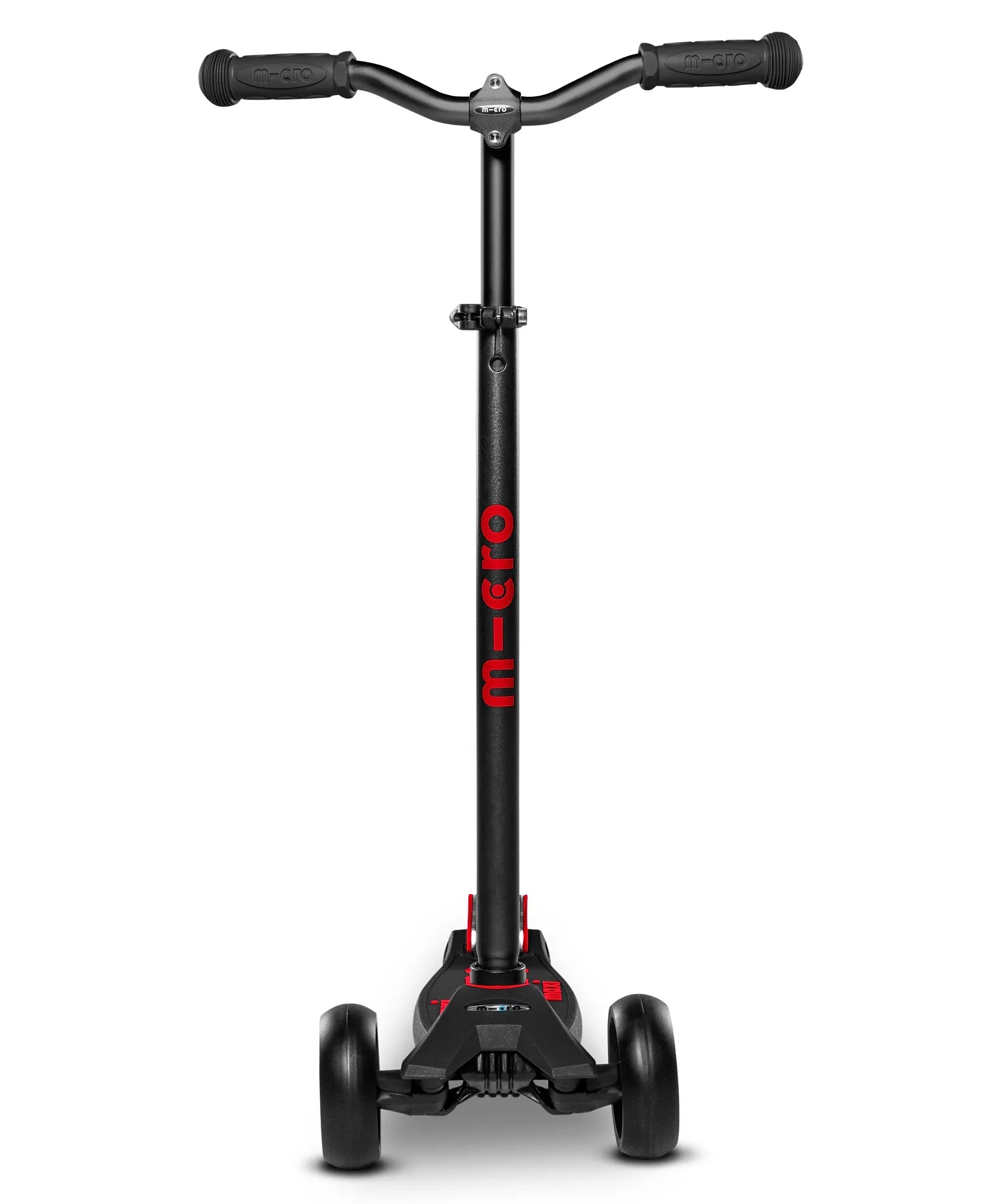 Micro Maxi Deluxe Pro Scooter - Black and Red - Laadlee
